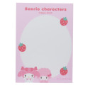 Japan Sanrio Mini Notepad - My Melody & My Sweet Piano / Strawberry - 3