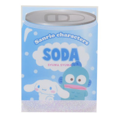 Japan Sanrio Mini Notepad - Cinnamoroll & Hangyodon / Soda