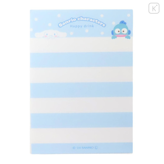 Japan Sanrio Mini Notepad - Cinnamoroll & Hangyodon / Soda - 3