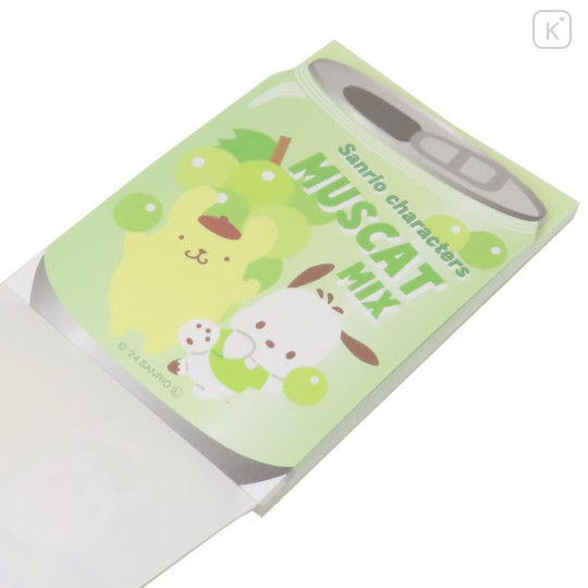 Japan Sanrio Mini Notepad - Pochacco & Pompompurin / Grape Juice - 2