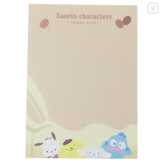 Japan Sanrio Mini Notepad - Boys / Coffee - 3