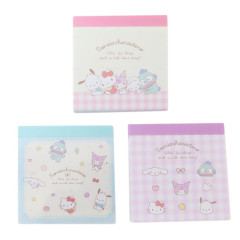 Japan Sanrio Mini Notepad Set of 3 - Characters / Talk About Fun Things