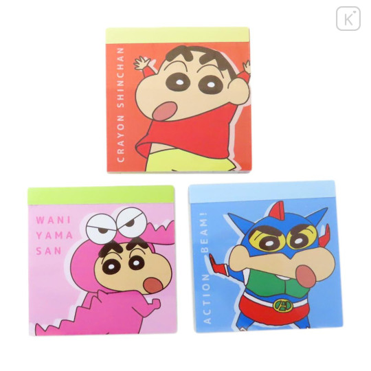 Japan Crayon Shin-chan Mini Notepad 3pcs Set - Shinnosuke - 1