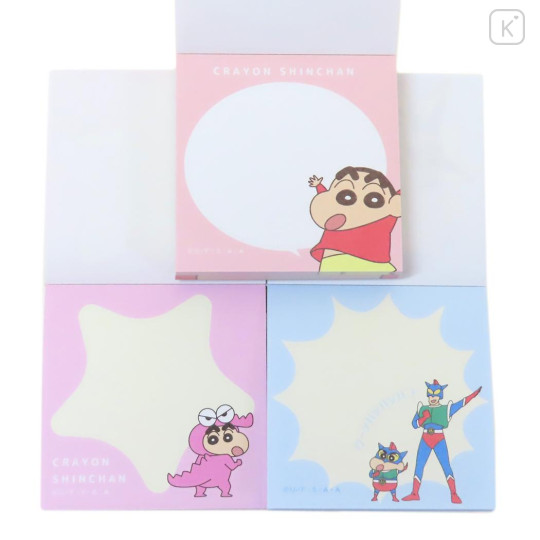 Japan Crayon Shin-chan Mini Notepad 3pcs Set - Shinnosuke - 3