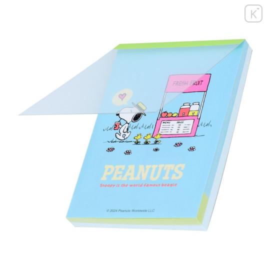 Japan Peanuts Mini Notepad - Snoopy & Woodstock / Fresh Fruit - 3