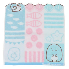 Japan San-X Jacquard Hand Towel Handkerchief - Sumikko Gurashi / Tokage