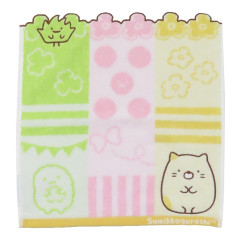 Japan San-X Jacquard Hand Towel Handkerchief - Sumikko Gurashi / Neko & Zassou