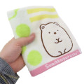 Japan San-X Jacquard Hand Towel Handkerchief - Sumikko Gurashi / Shirokuma Tea Time - 3