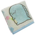 Japan San-X Jacquard Hand Towel Handkerchief - Sumikko Gurashi / Tokage Rose - 2