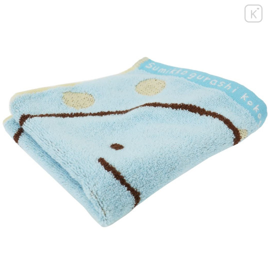 Japan San-X Jacquard Hand Towel Handkerchief - Sumikko Gurashi / Tokage Dot - 3