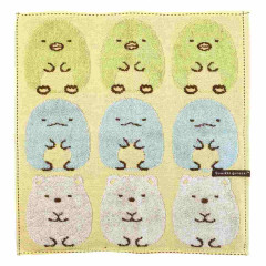 Japan San-X Jacquard Hand Towel Handkerchief - Sumikko Gurashi / Yellow