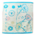 Japan San-X Jacquard Hand Towel Handkerchief - Sumikko Gurashi / Neko & Shirokuma - 1