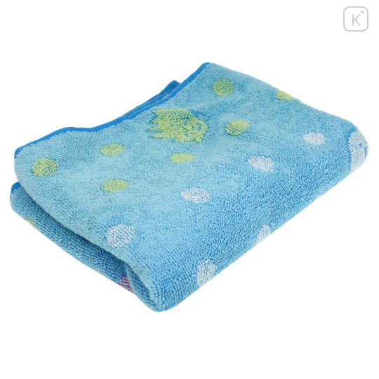 Japan San-X Jacquard Face Towel - Sumikko Gurashi / Tokage Blue - 3