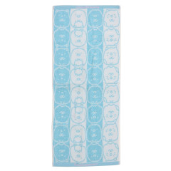 Japan San-X Jacquard Face Towel - Sumikko Gurashi / Blue Stripe