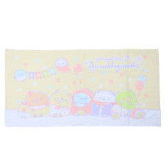 Japan San-X Jacquard Bath Towel - Sumikko Gurashi / Baby Yellow