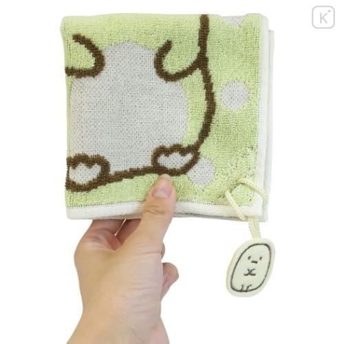 Japan San-X Jacquard Mini Towel Handkerchief - Sumikko Gurashi / Penguin? Dot - 4