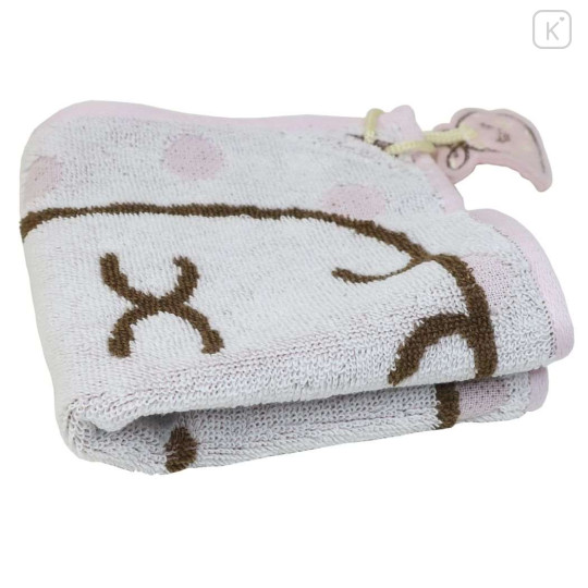 Japan San-X Jacquard Mini Towel Handkerchief - Sumikko Gurashi / Shirokuma Dot - 3