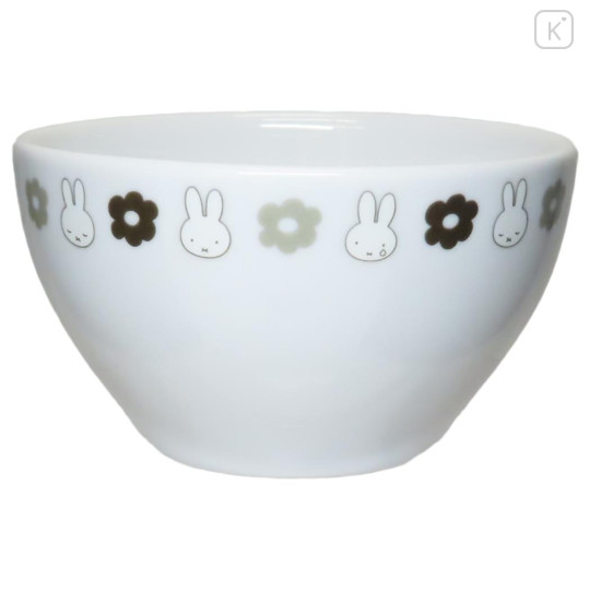 Japan Miffy Porcelain Rice Bowl - White & Grey - 1