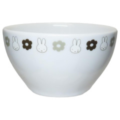 Japan Miffy Porcelain Rice Bowl - White & Grey