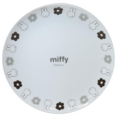 Japan Miffy Plate - White & Grey