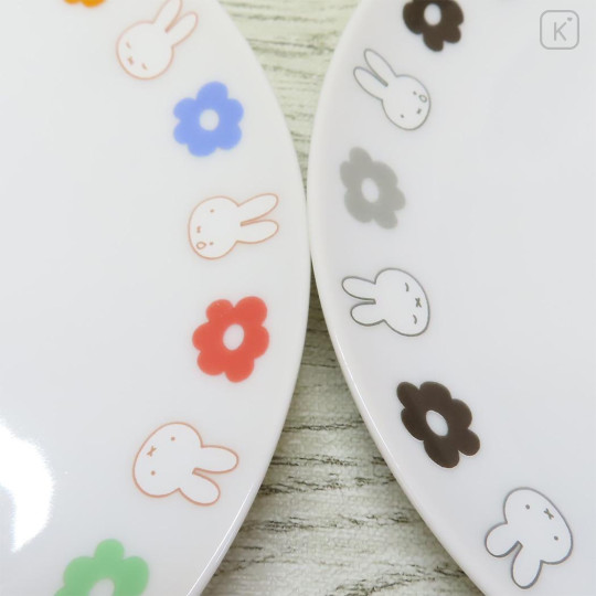 Japan Miffy Plate - White & Grey - 3