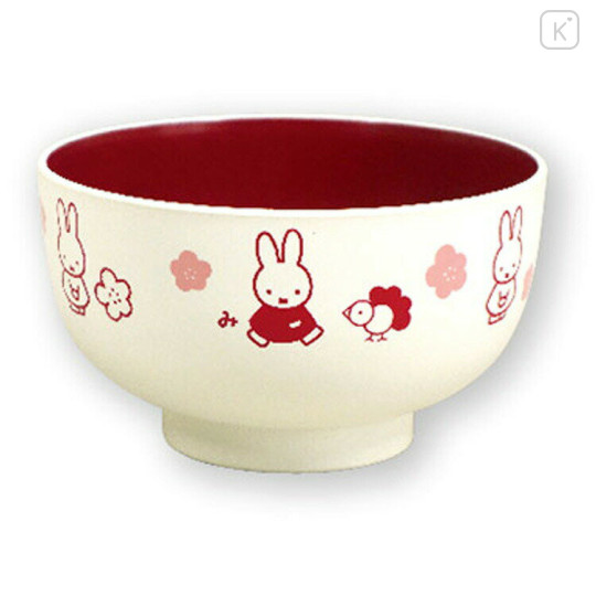 Japan Miffy Melamine Soup Bowl - Sakura - 1