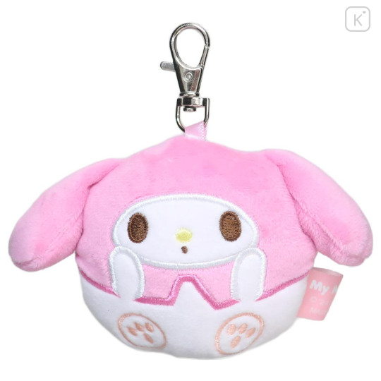 Japan Sanrio Mascot Holder With Fun Sound - My Melody / Baby - 1