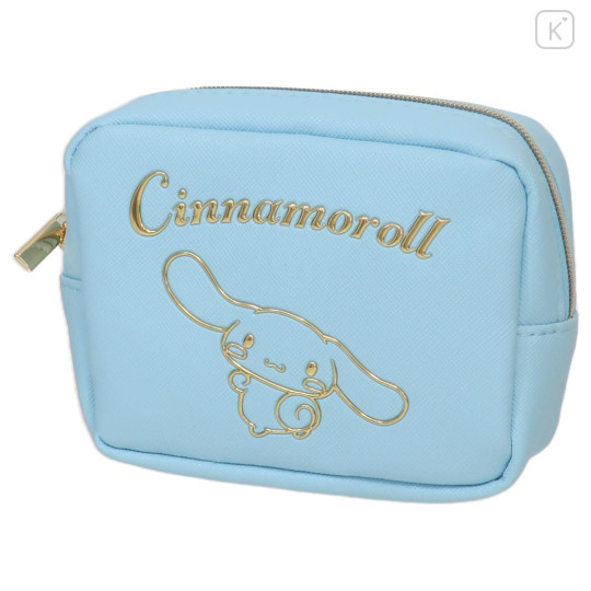 Japan Sanrio Mini Pouch - Cinnamoroll / In Style Gold - 1