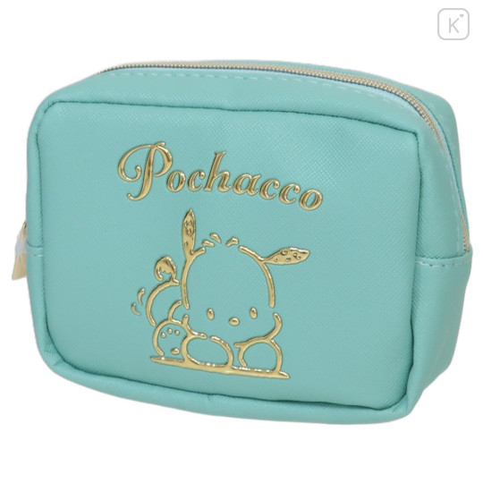 Japan Sanrio Mini Pouch - Pochacco / In Style Gold - 1