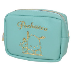 Japan Sanrio Mini Pouch - Pochacco / In Style Gold