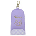 Japan Sanrio Key Case with Reel - Kuromi / In Style Gold - 1