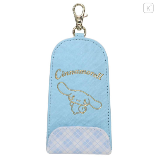 Japan Sanrio Key Case with Reel - Cinnamoroll / In Style Gold - 1