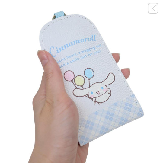 Japan Sanrio Key Case with Reel - Cinnamoroll / In Style Gold - 2