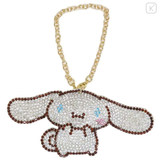 Japan Sanrio Glitter Deco Key Holder - Cinnamoroll - 1