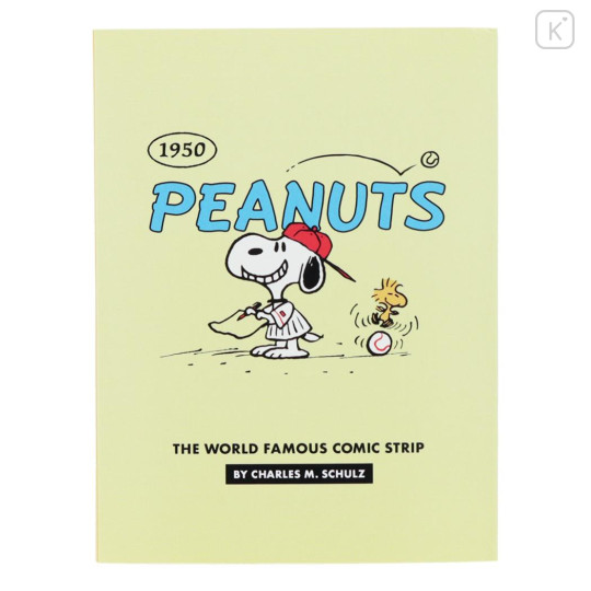 Japan Peanuts Patter Memo - Snoopy & Woodstock / American Comic Yellow - 2