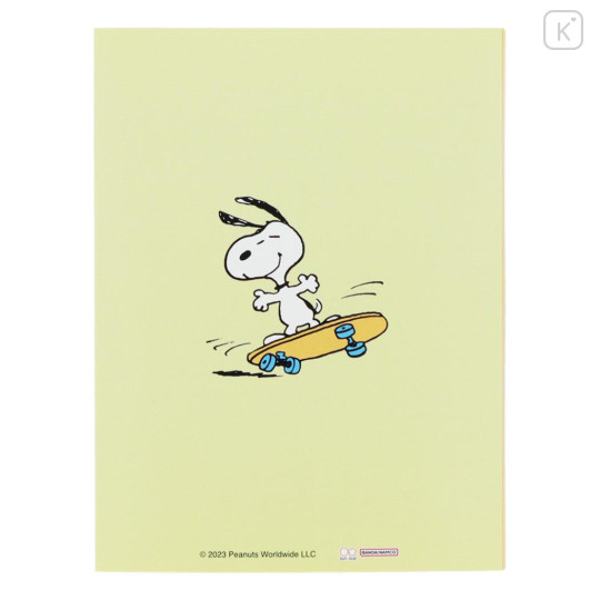 Japan Peanuts Patter Memo - Snoopy & Woodstock / American Comic Yellow - 3