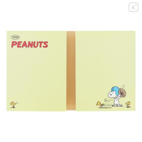 Japan Peanuts Patter Memo - Snoopy & Woodstock / American Comic Yellow - 4