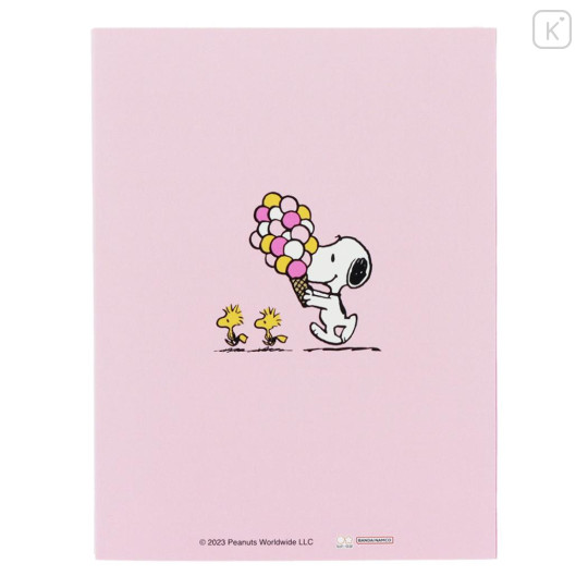 Japan Peanuts Patter Memo - Snoopy & Woodstock : American Comic Pink - 3