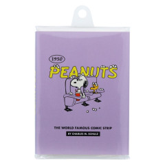 Japan Peanuts Patter Memo - Snoopy & Woodstock / American Comic Purple