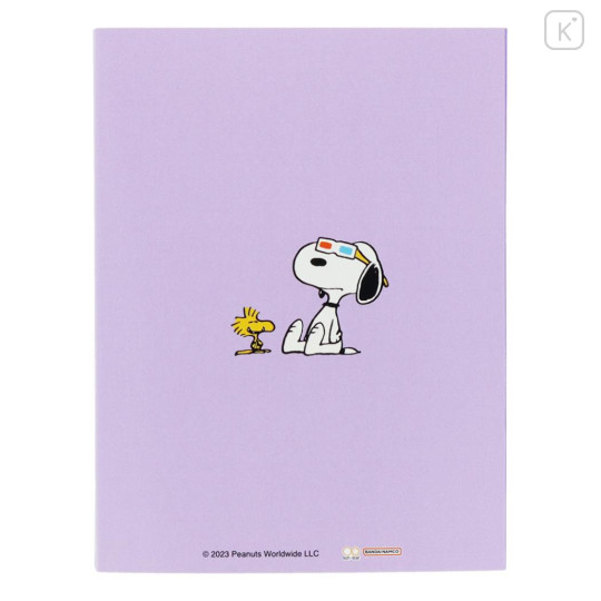 Japan Peanuts Patter Memo - Snoopy & Woodstock / American Comic Purple - 3