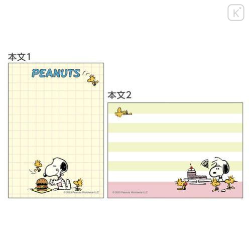 Japan Peanuts Mini Notepad - Snoopy & Woodstock / American Comic Pink - 4