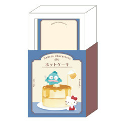 Japan Sanrio Memo Pad Box - Hello Kitty & Hangyodon / Retro Coffee Shop