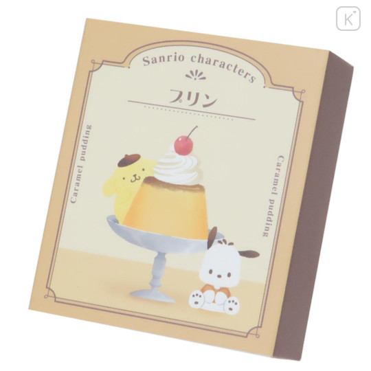 Japan Sanrio Memo Pad Box - Pompompurin & Pochacco / Retro Coffee Shop - 1