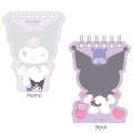 Japan Sanrio Ring Memo Stand - Kuromi - 2