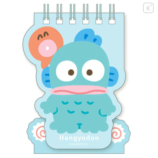 Japan Sanrio Ring Memo Stand - Hangyodon - 1