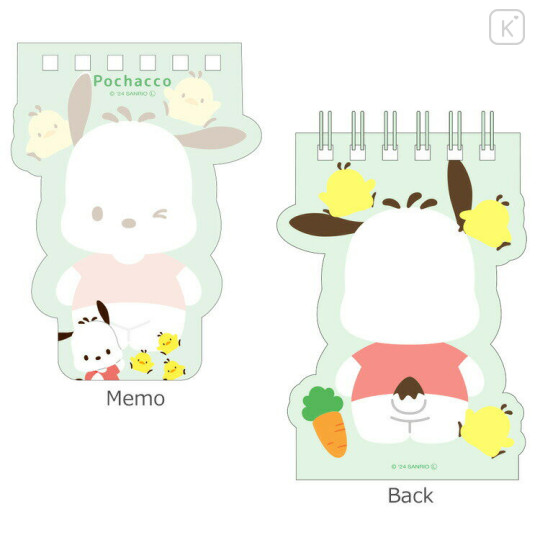 Japan Sanrio Ring Memo Stand - Pochacco - 2