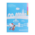 Japan Sanrio 3 Pockets A5 Clear File - Shopping / Hello Kitty 50th Anniversary - 1