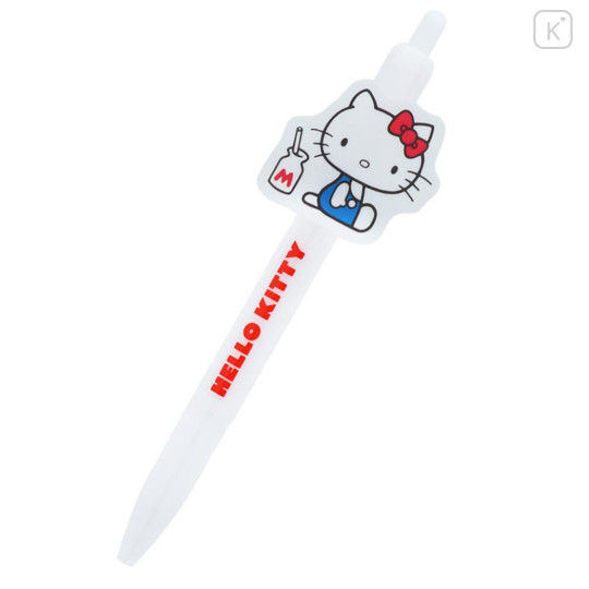 Japan Sanrio Mascot Ballpoint Pen - Milk / Hello Kitty 50th Anniversary - 1