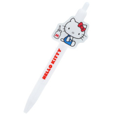 Japan Sanrio Mascot Ballpoint Pen - Milk / Hello Kitty 50th Anniversary