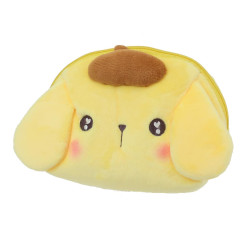 Japan Sanrio Fluffy Pouch - Pompompurin / Puppy Eyes